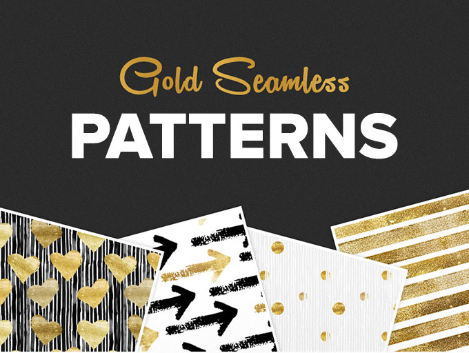 黑金背景图案Seamless Gold Pattern Se