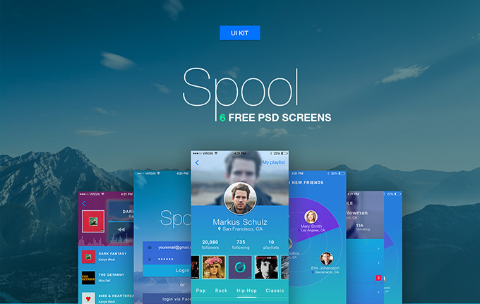 Spool: 6 Mobile UI Templates