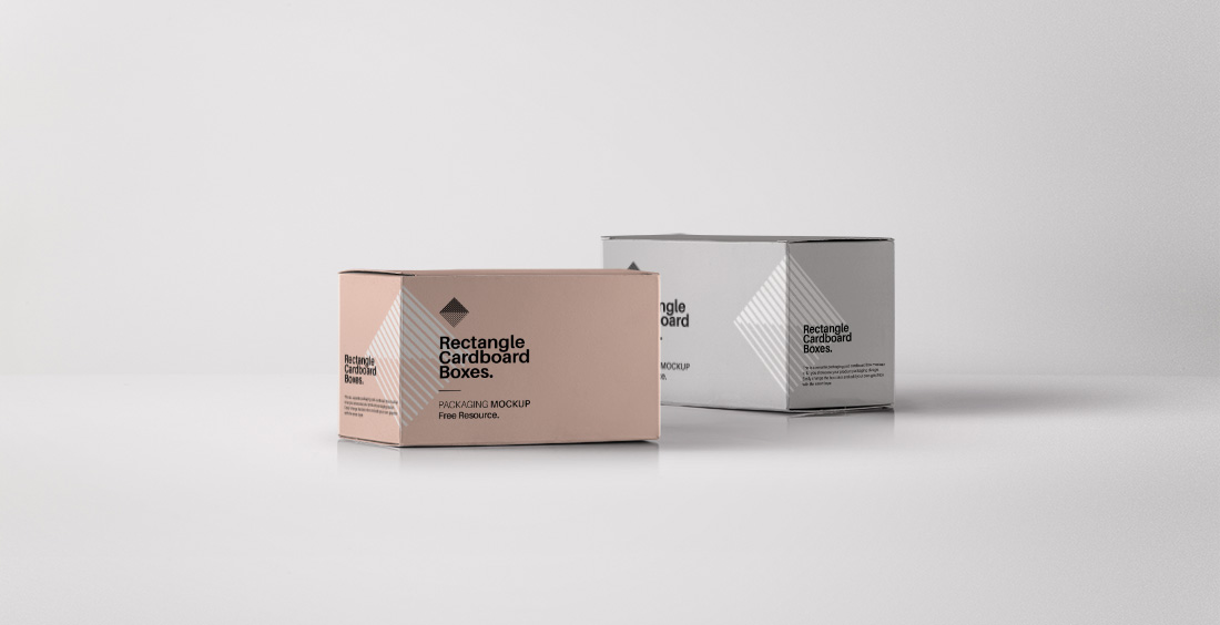 Rectangular Psd Box Mockup 纸箱包