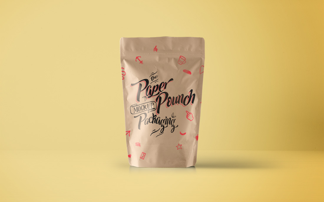 Psd Paper Pouch Packaging 食品纸袋
