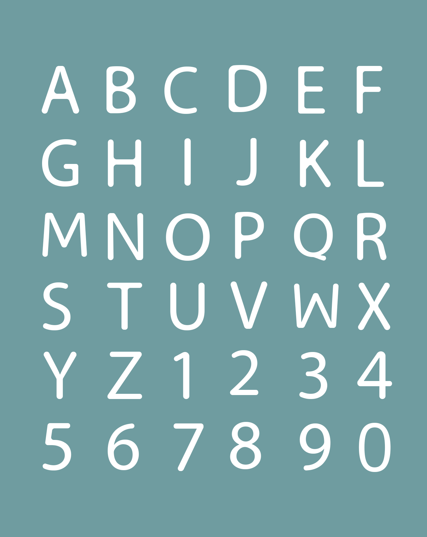 一款现代圆润英文字体LIQUIDE free font