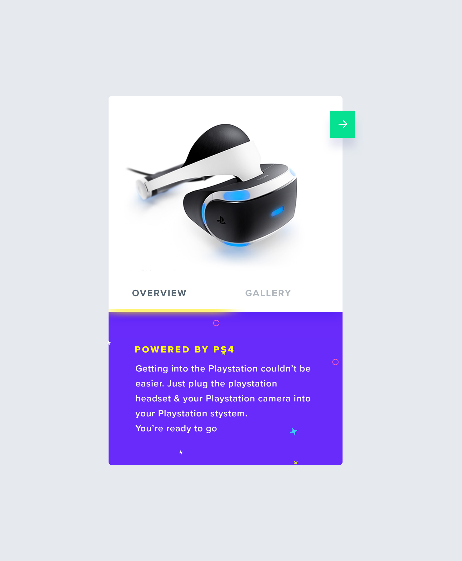 VR Product Card Daily UI #045
