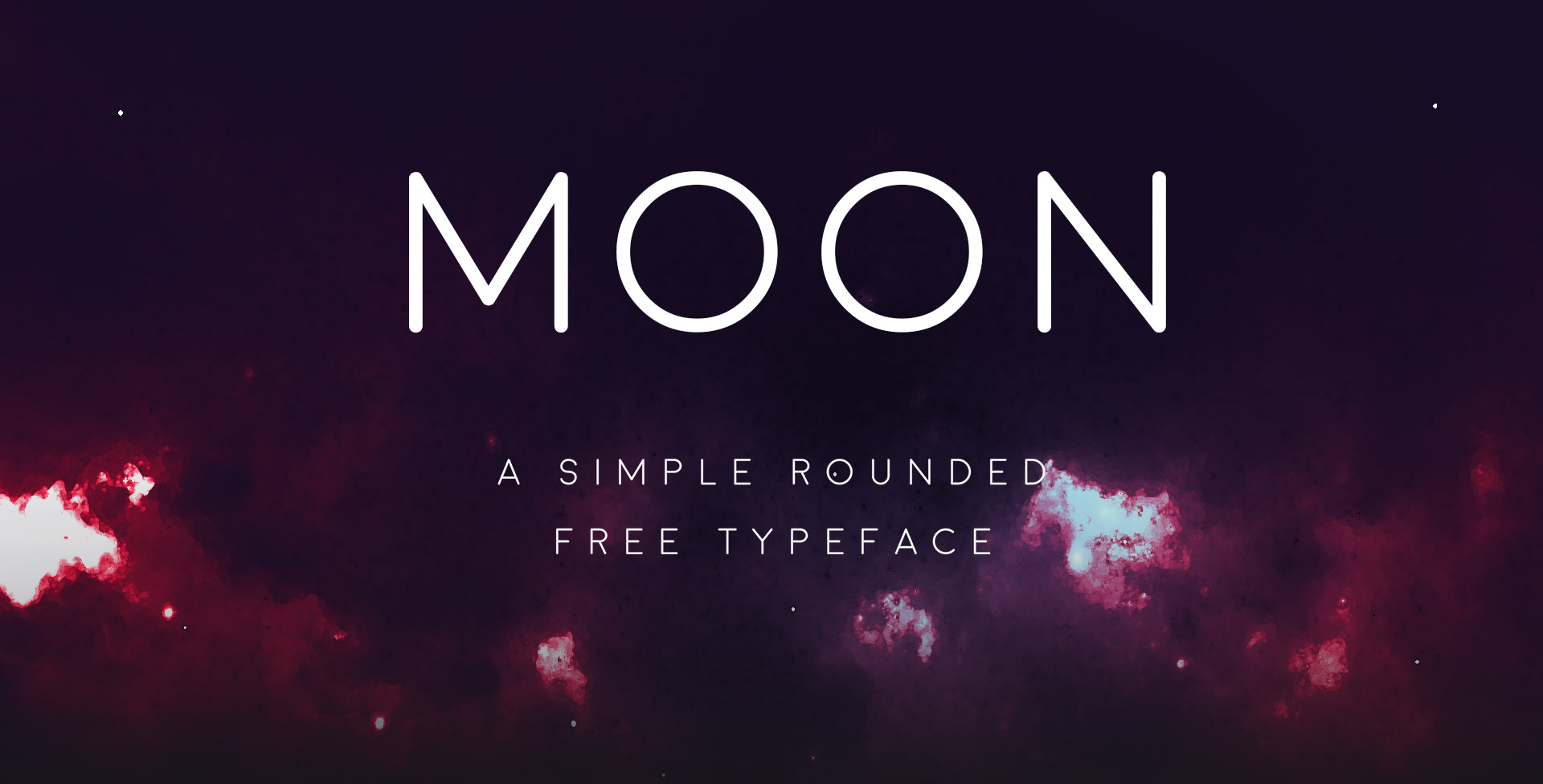 一款圆形无衬线英文字体Moon free font