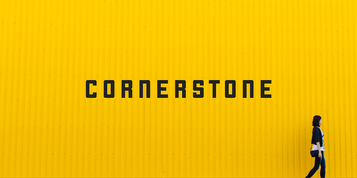 Cornerstone Free Font 一款像素风格英文