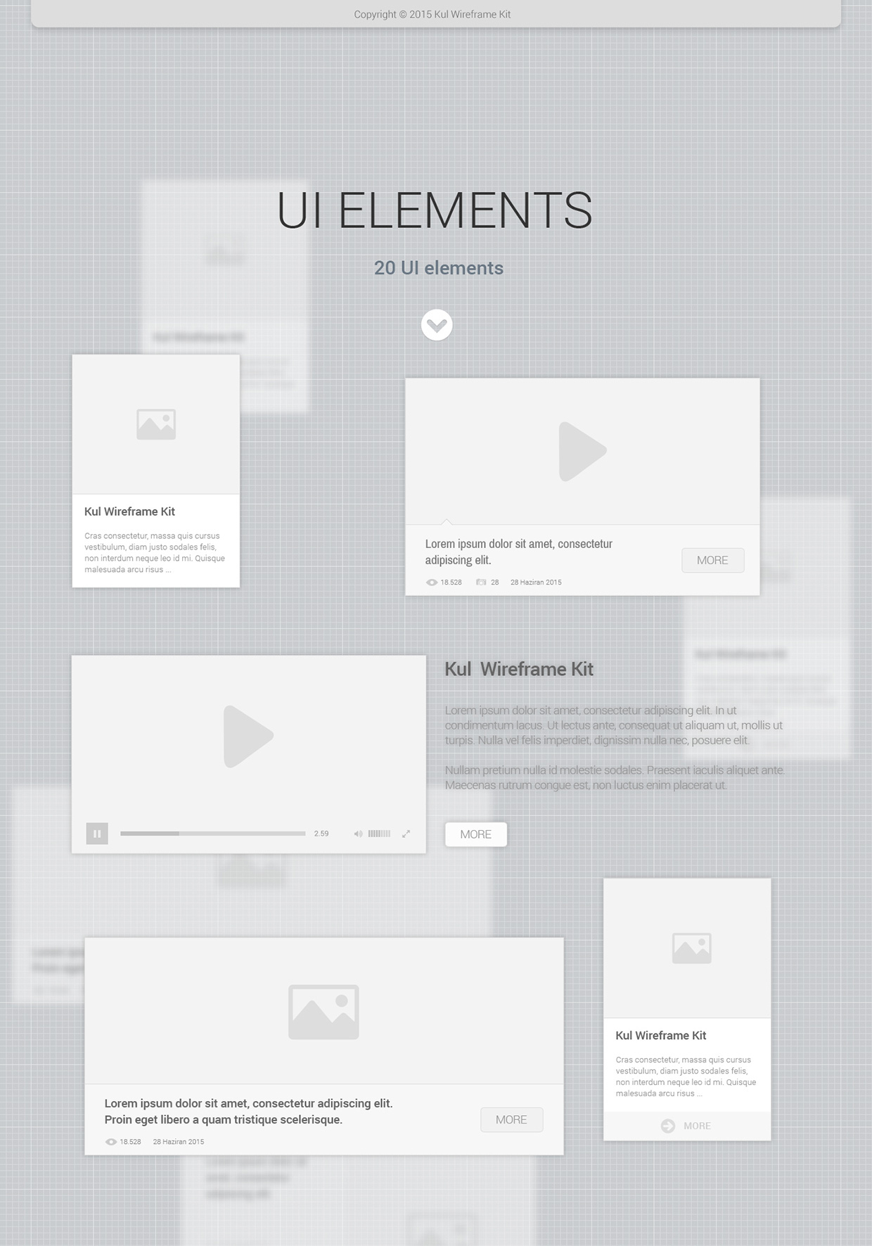 Kul UI Wireframe Kit