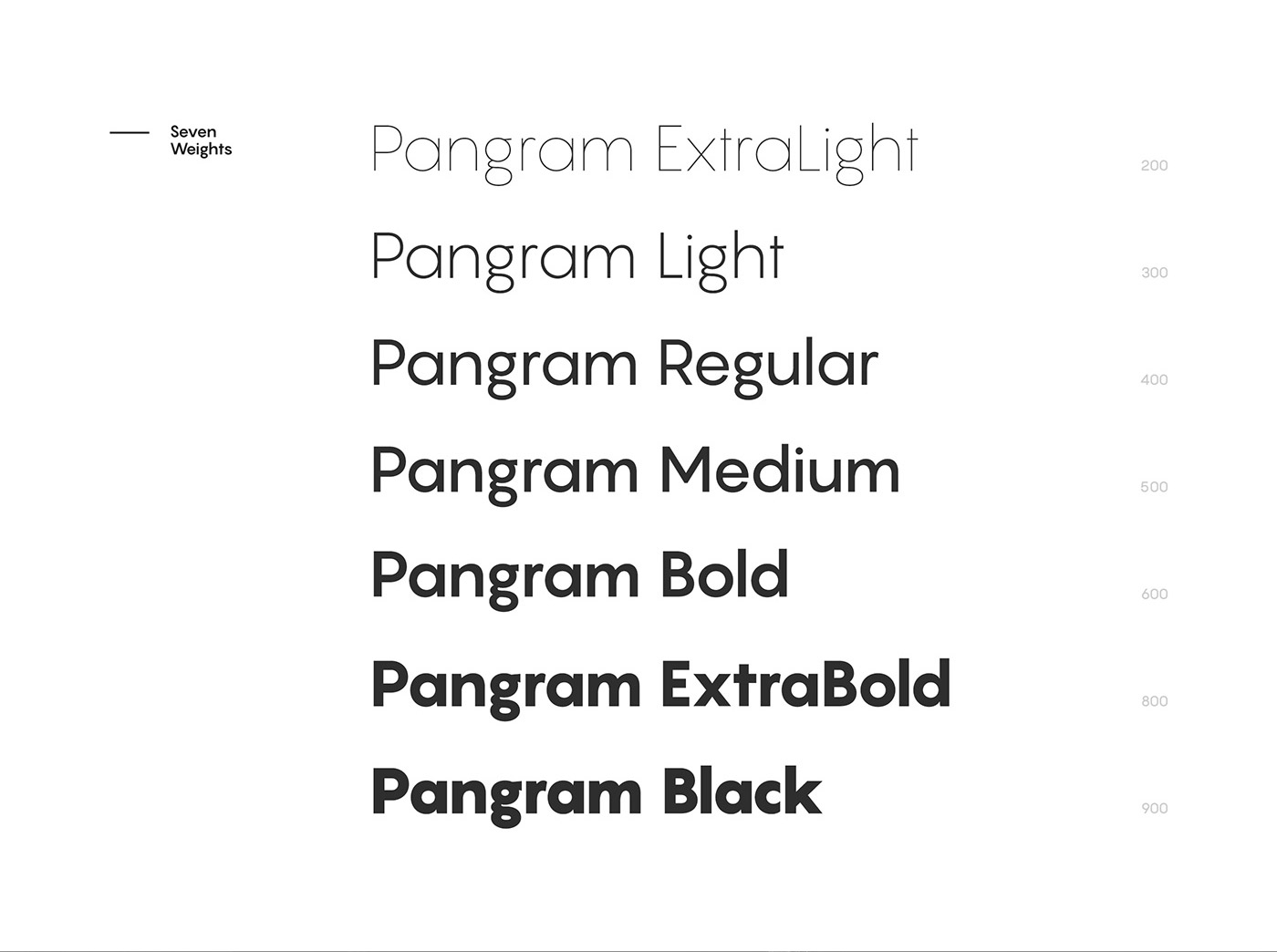 干净优雅英文字体Pangram Sans Free Font