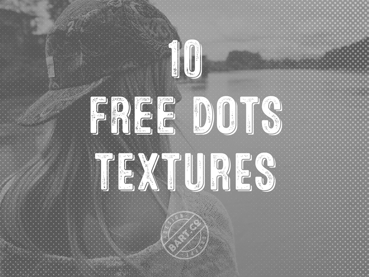 半色调点纹理素材10 Free Halftone Dots