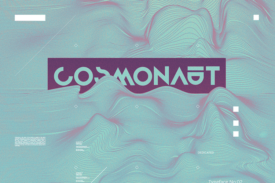 创意酷炫英文字体Cosmonaut – Free Font