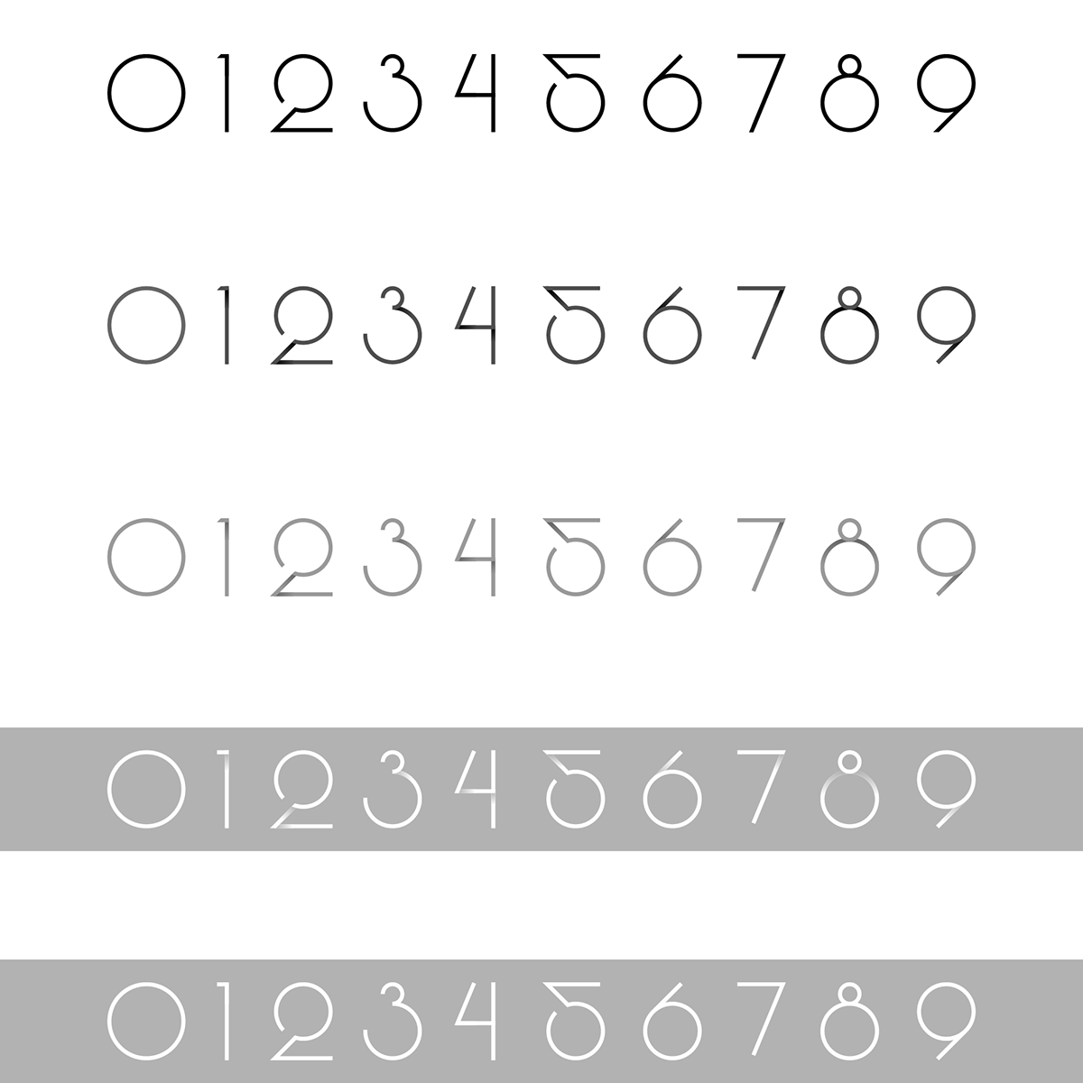 Numbers Font 一款非常才有个性的数字字体