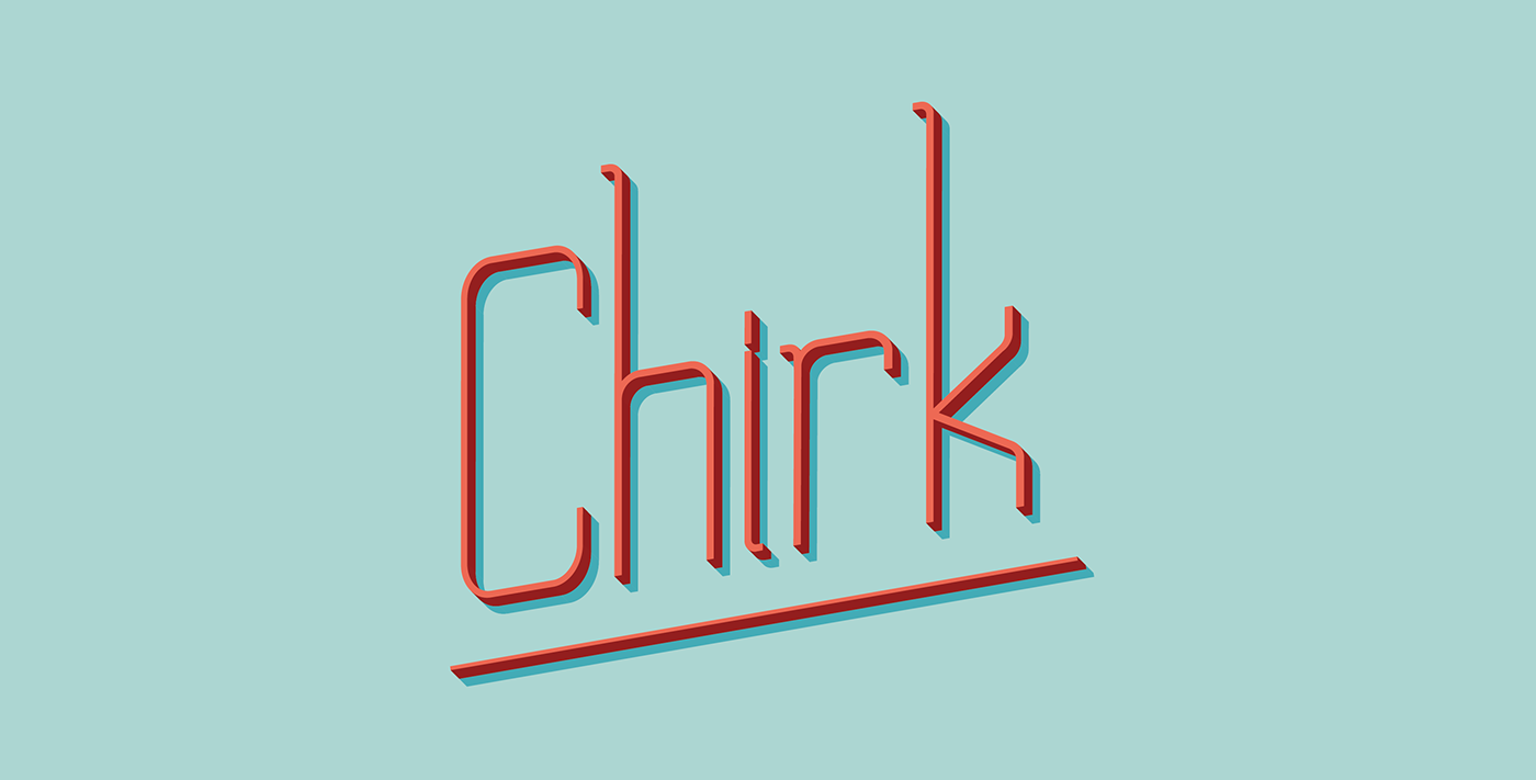 创意细线条英文字体Chirk // Free Display