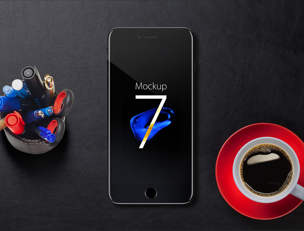 iPhone7模型PSD贴图模板iPhone 7 Mocku