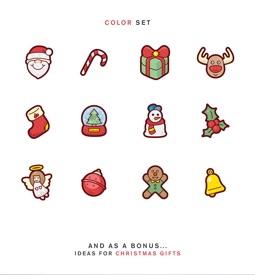 Christmas Icon Set 分享一组免费圣诞图标