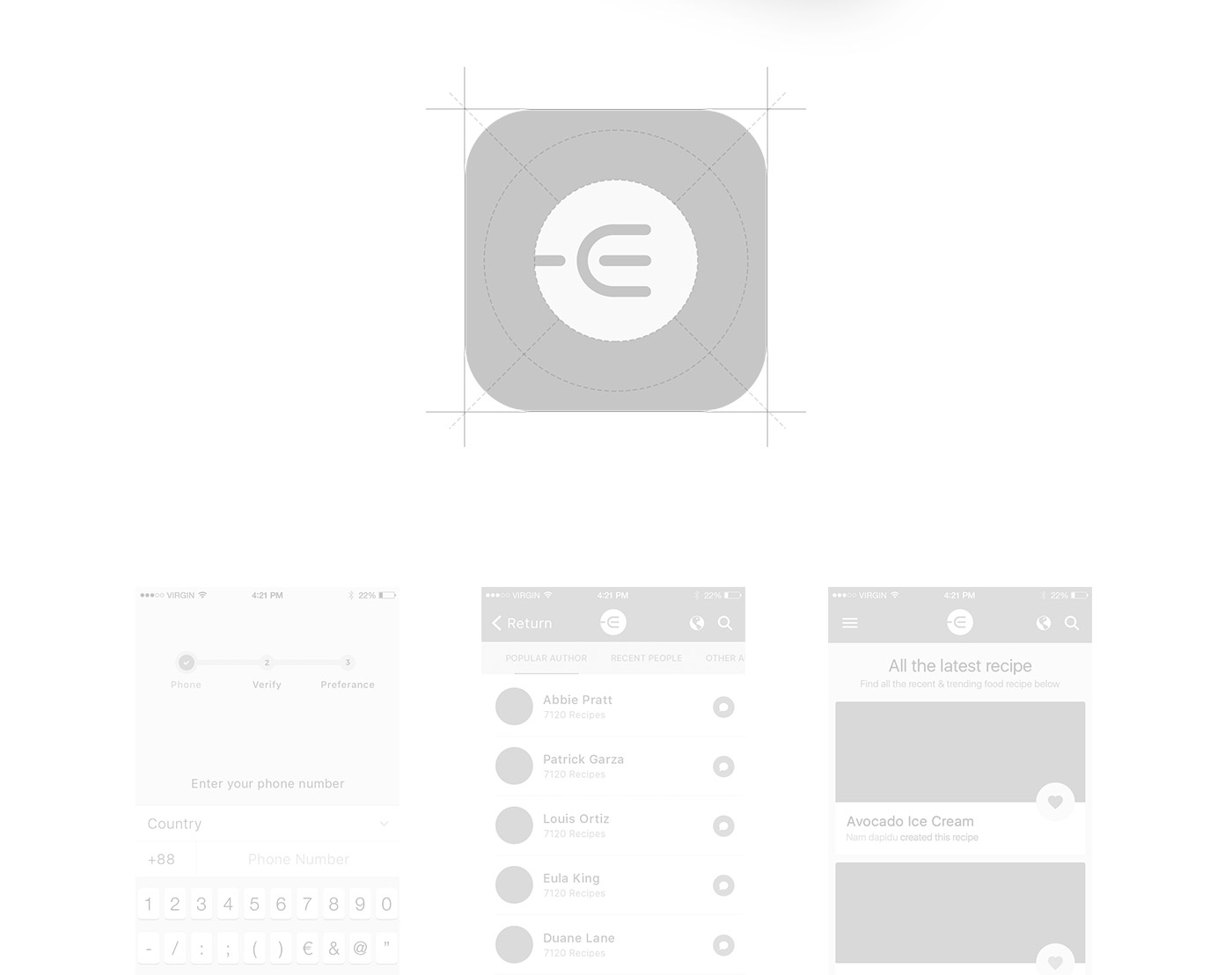 Edacious UI Kit #004餐饮类app UI界