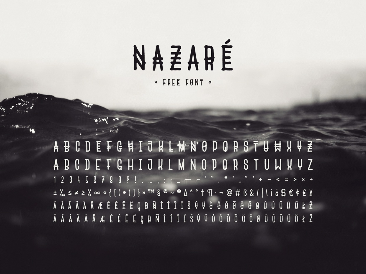 部落风格特殊英文字体Nazaré - free font