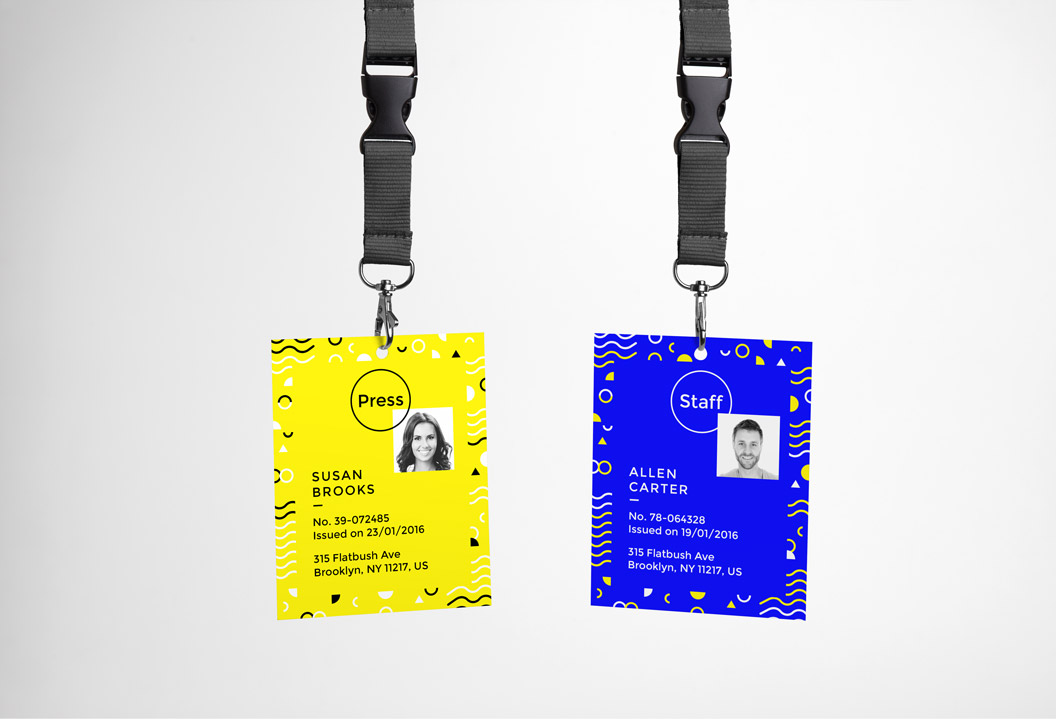 ID Card Mockup 工作牌工牌贴图PSD模板