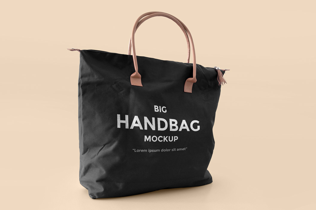 大的手提包模型PSD贴图模板Big Handbag Mock