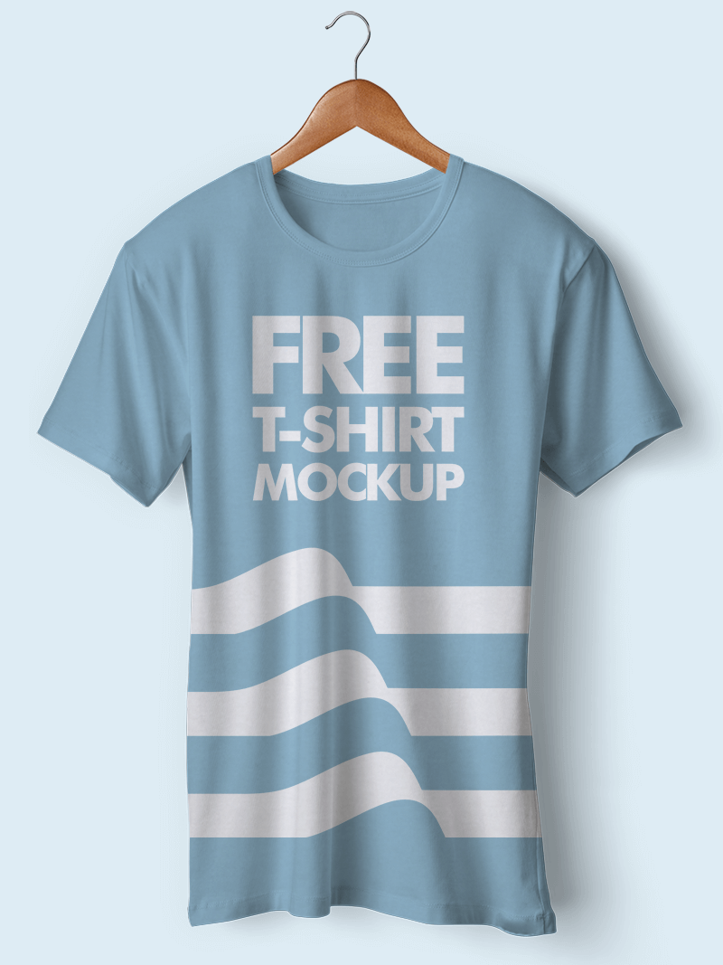 T恤模型PSD贴图模板T-Shirt Mockup PSD