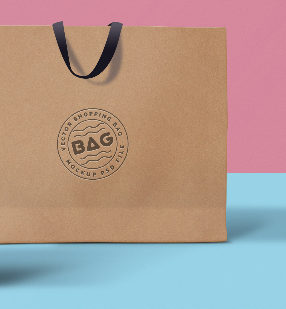 购物袋模型PSD贴图模板Shopping Bags PSD