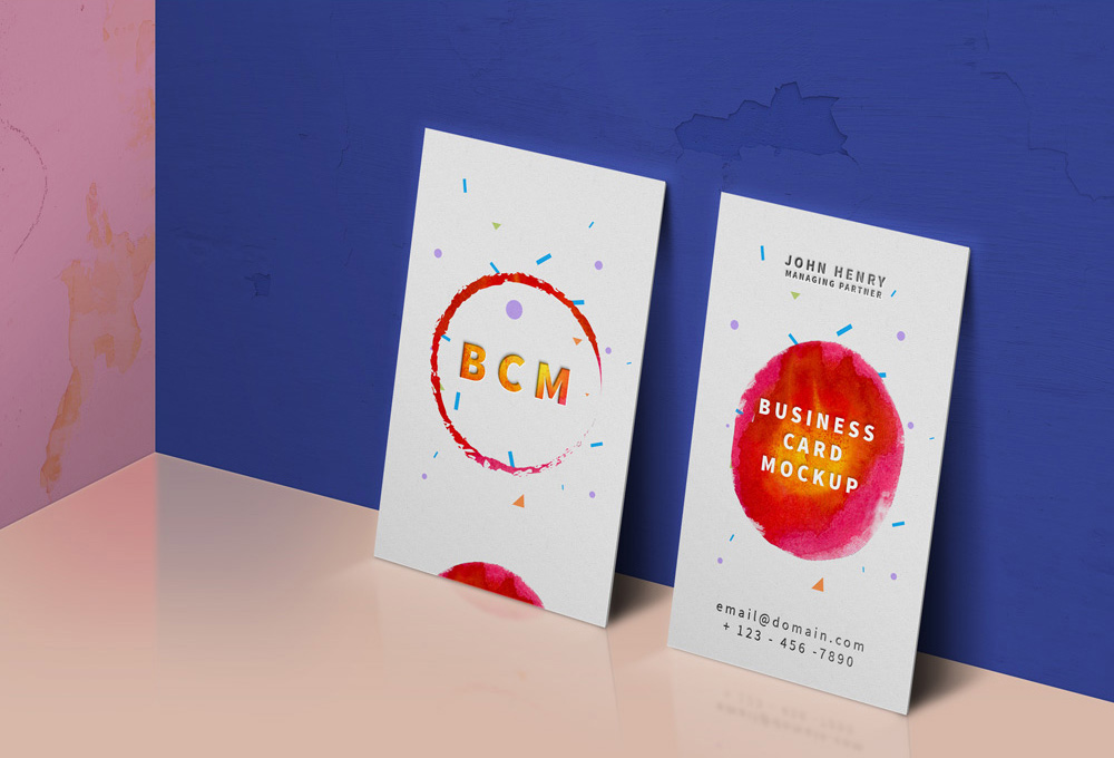 名片模型PSD贴图模板Business Card Mocku