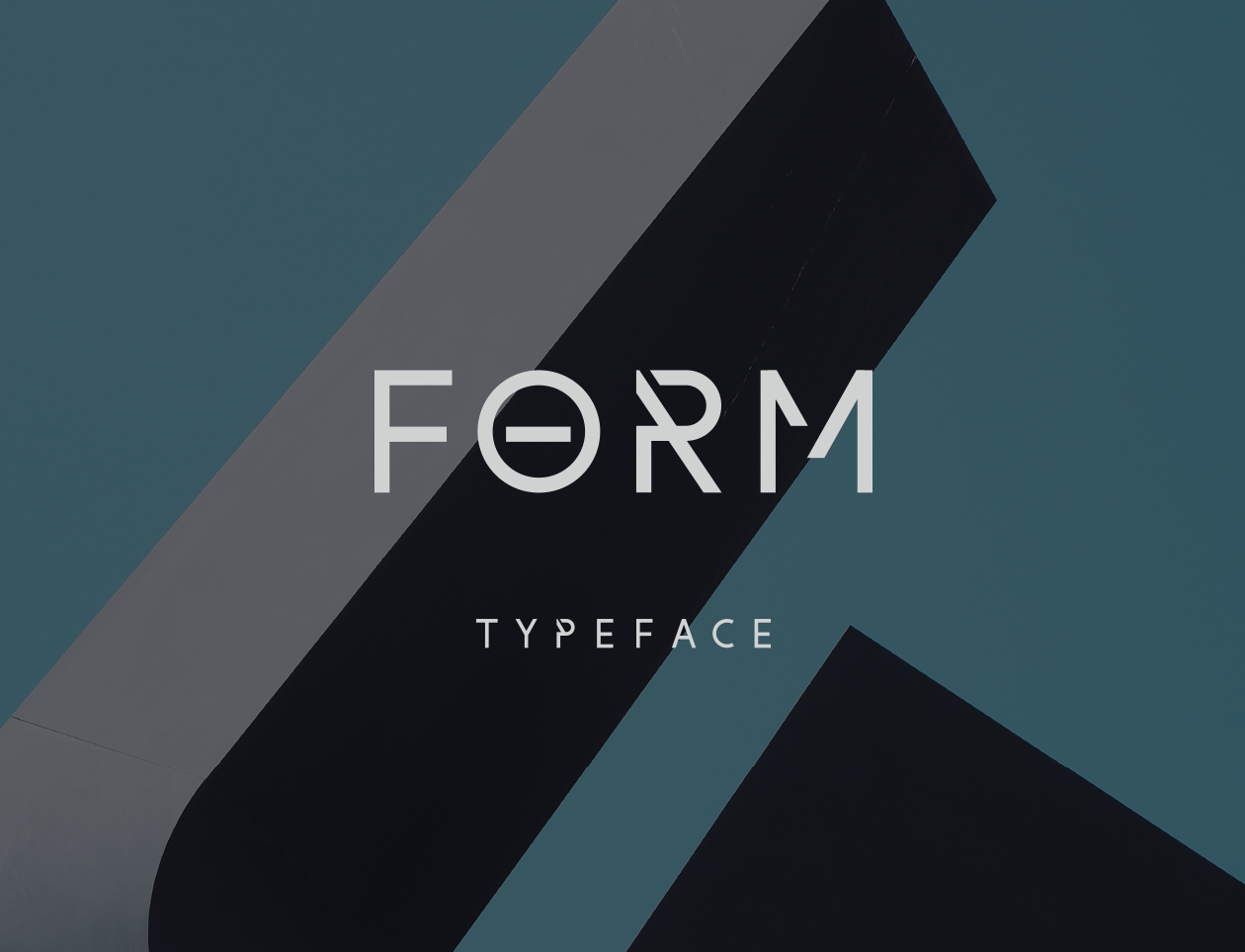 大写优雅无衬线英文字体Form Free Font