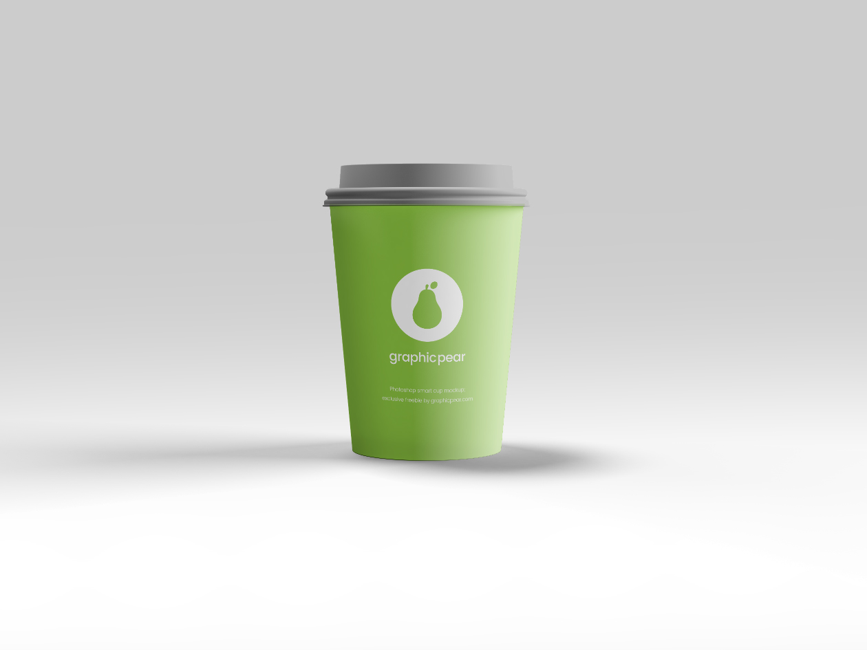 纸质咖啡杯模型PSD贴图模板Coffee Cup Mocku