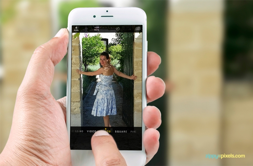 iPhone6S拍照功能展示PSD模板Apple iPhon