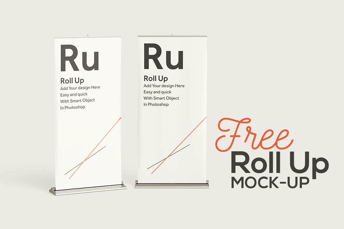 Roll Up Banners Mock-up 易拉宝展示贴