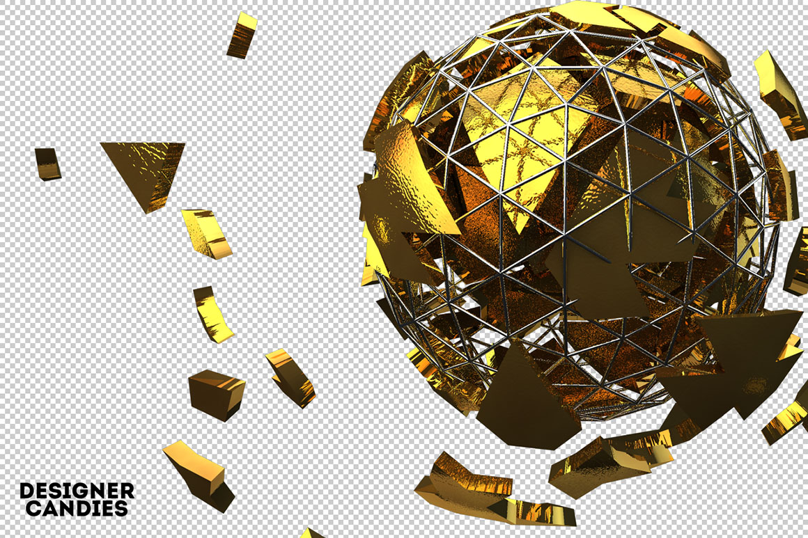 抽象的球体装饰PNG元素 Sphere Renders