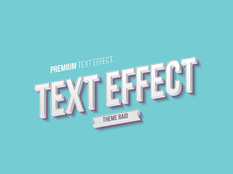 3D立体字体特效3d Text Effect