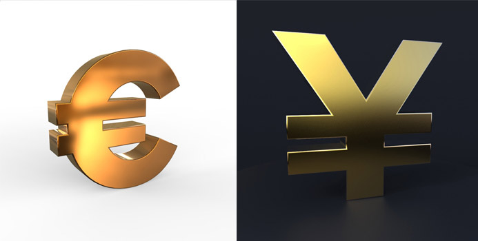 立体货币字符高清素材 3D Currency Symbols