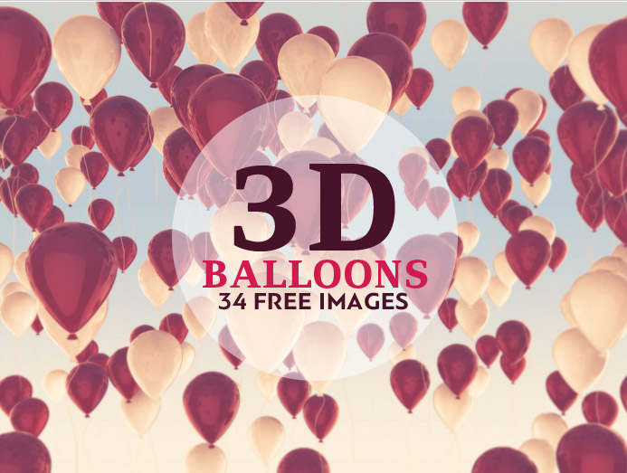 立体气球高清图片3d Balloons
