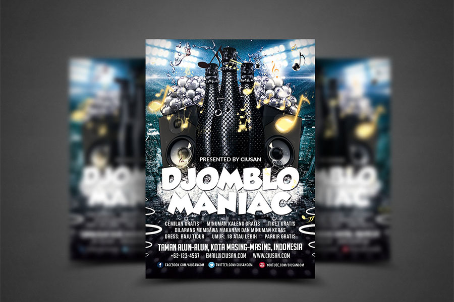 Djomblo Maniac Flyer Template