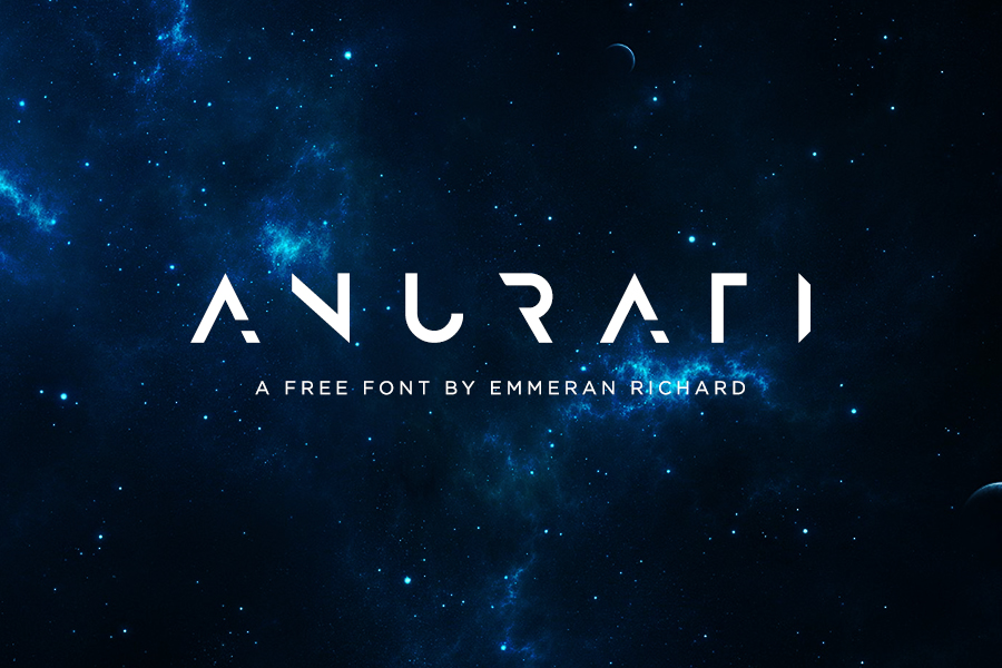 创意未来特殊设计英文字体Anurati Free Font
