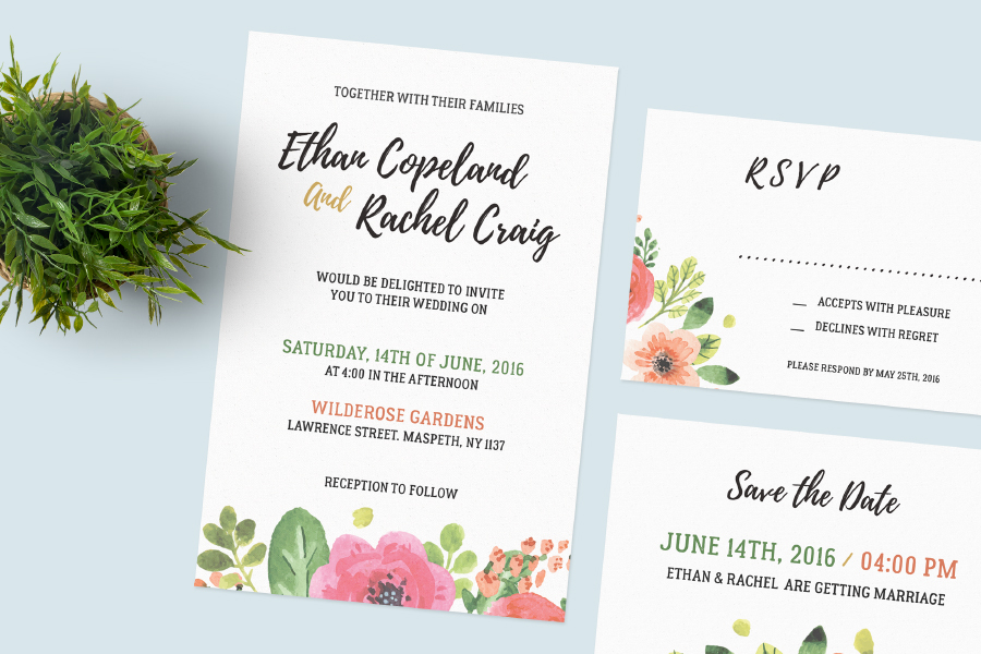 Wedding Invitation Set