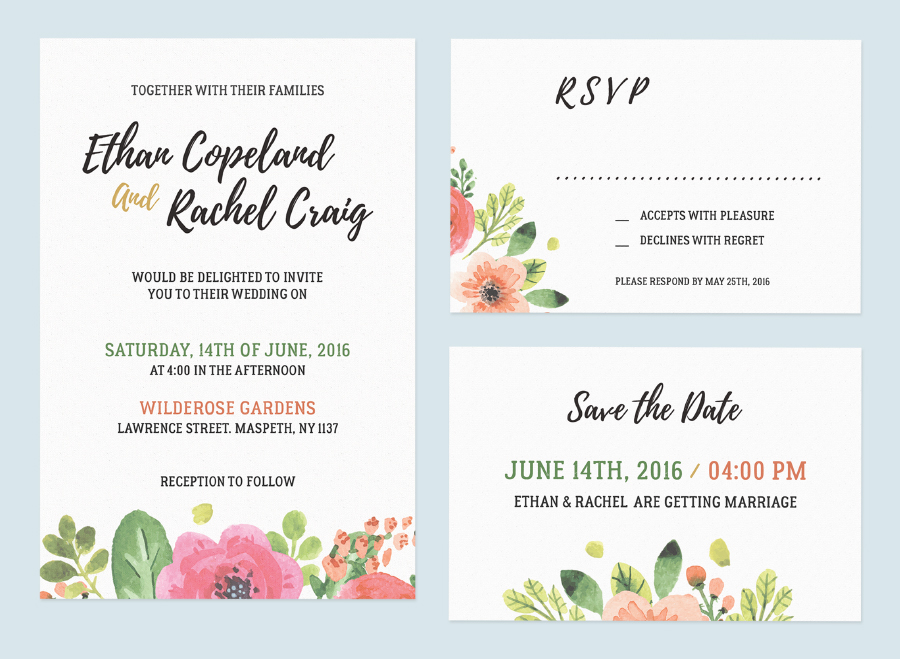 Wedding Invitation Set