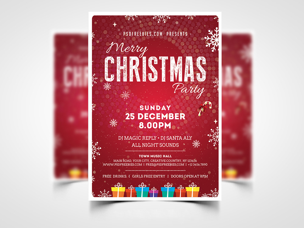 Christmas Party Flyer Template