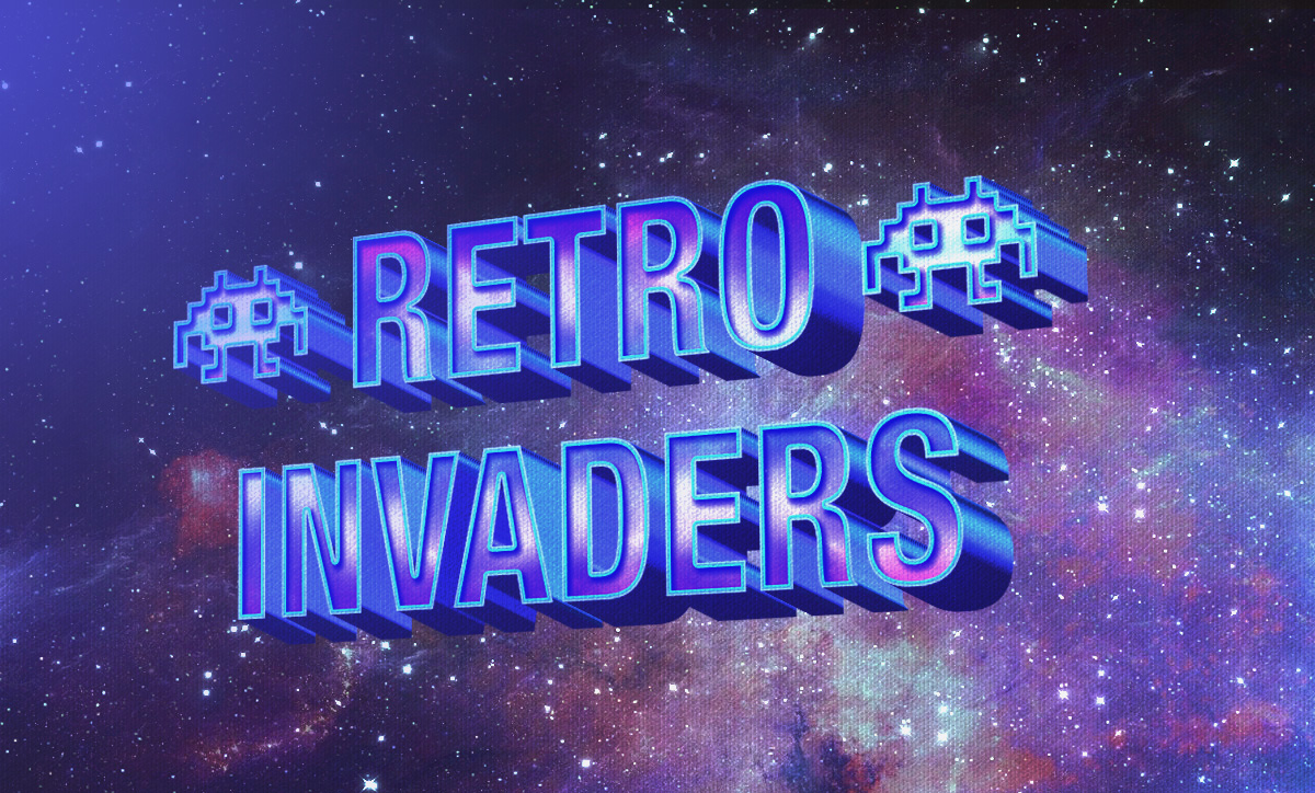 3D Retro Layer Text Style