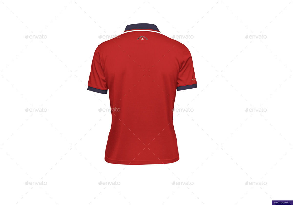 男士polo衫模型PSD贴图模板Polo Shirt for