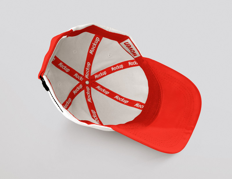 棒球帽模型PSD贴图模板Free Hat Mockup –