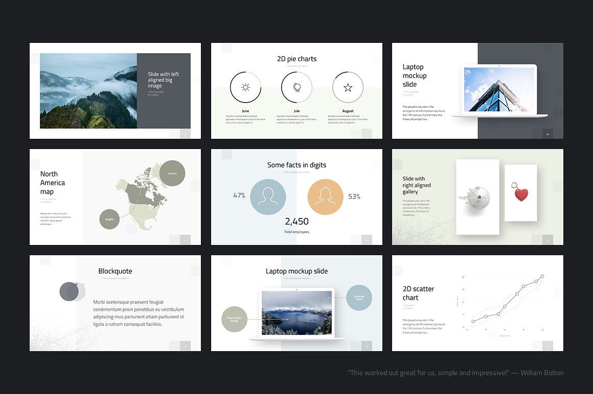 Geometry PowerPoint Template扁平