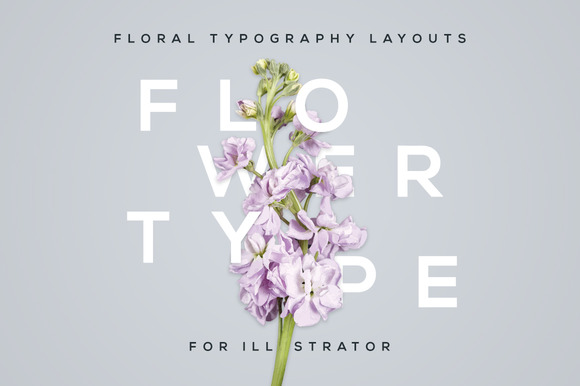 FlowerType for Illustrator矢量鲜花