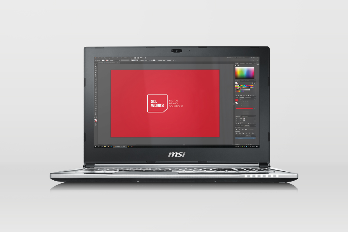 笔记本电脑模型PSD贴图模板MSI PX60 Laptop