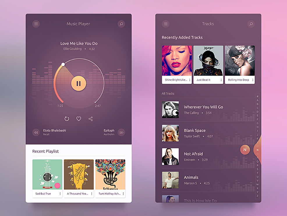 Music Player UI Concept Daily