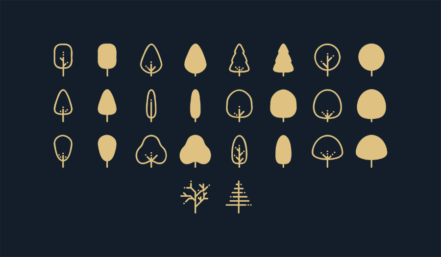 Treecons Free Vector Tree Icon