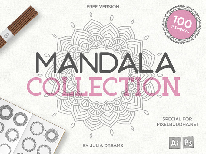 100 Vector Mandala Illustratio