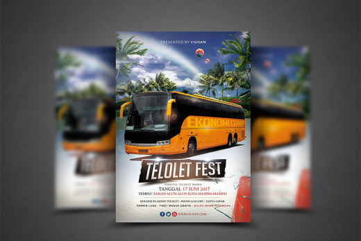 Telolet Fest Flyer Template Vo