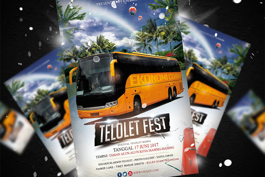 Telolet Fest Flyer Template Vo