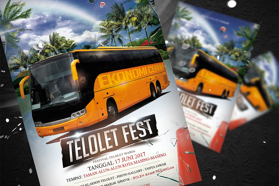 Telolet Fest Flyer Template Vo