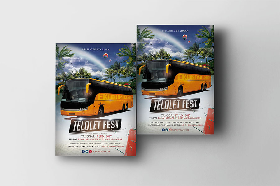 Telolet Fest Flyer Template Vo