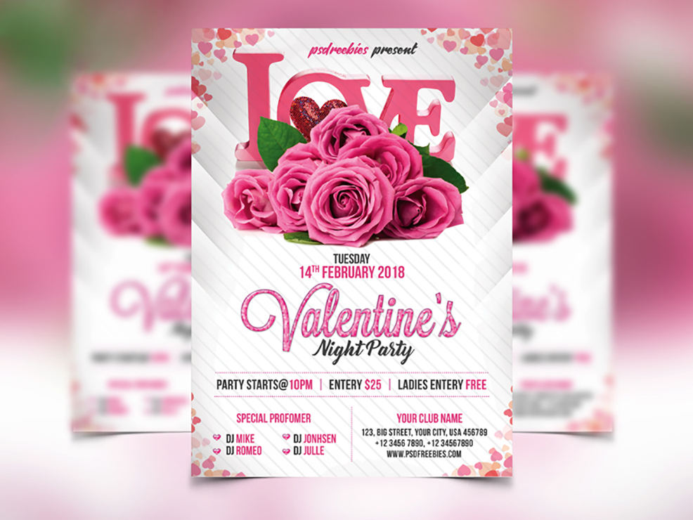 Premium Valentines Party Flyer